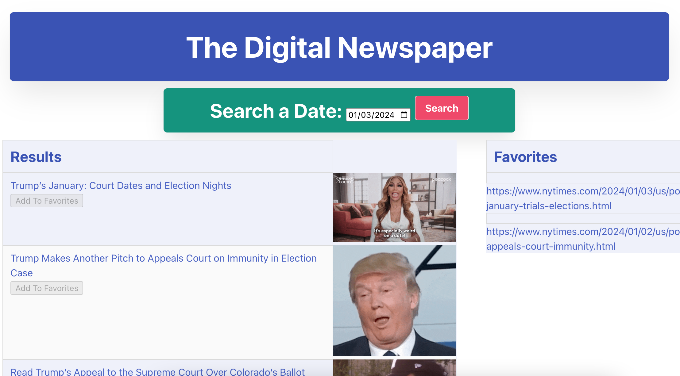Digital Newspaper Screenshot