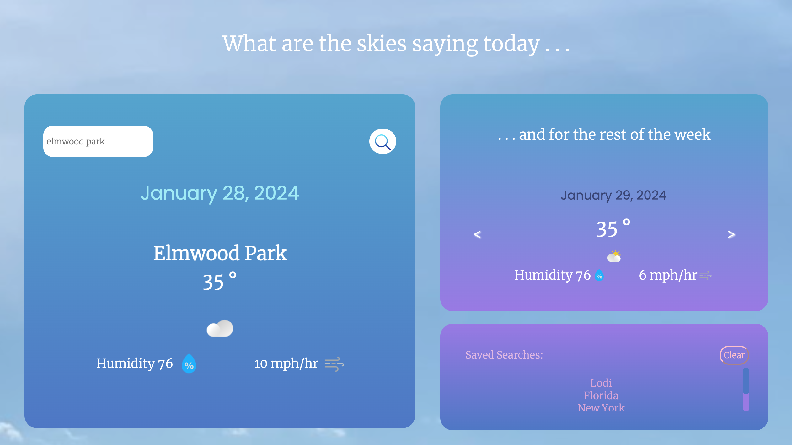 Weather App Screenshot